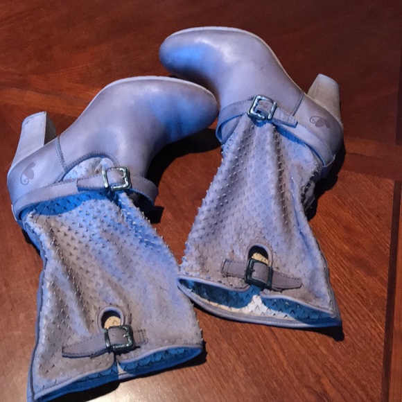 Felmini gray leather heel boots size 39 - Picture 16 of 16